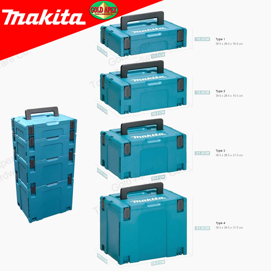 Makpac — специальные коробочки для инструментов, которые стекаются друг с другом